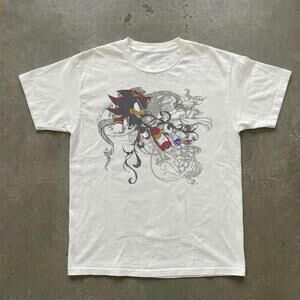 White Sonic The Hedgehog Graphic Tee